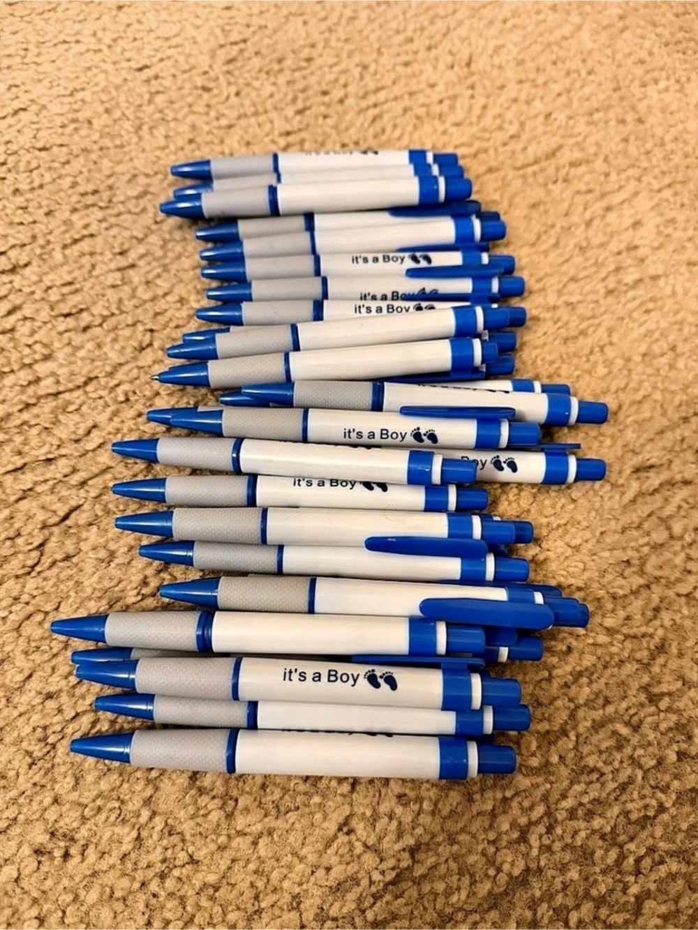 Blue & White "It's a Boy" Pens Party Favors